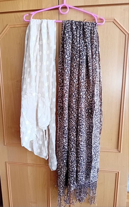 Trzy szaliki chusty damskie