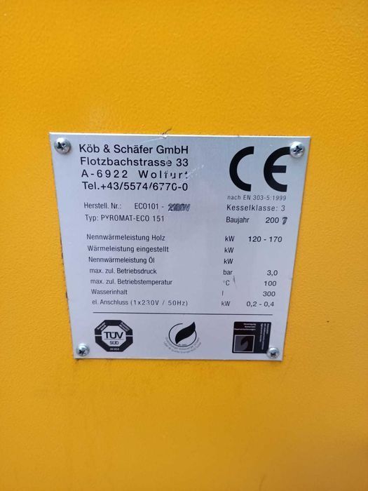 KÖB & SCHÄFER Pyromat-Eco 151 Piec 170kw
