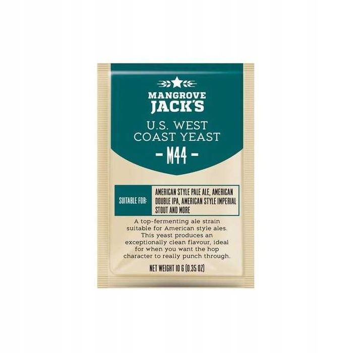 Drożdże do piwa Mangrove Jacks - M44 U.S. West Coast Yeast 10g - 5szt