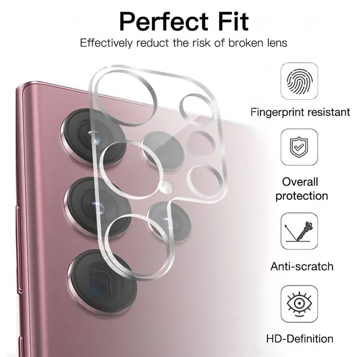 Película Vidro P/ Câmara Samsung S24 / S24 Plus / S24 Ultra /S22 Ultra