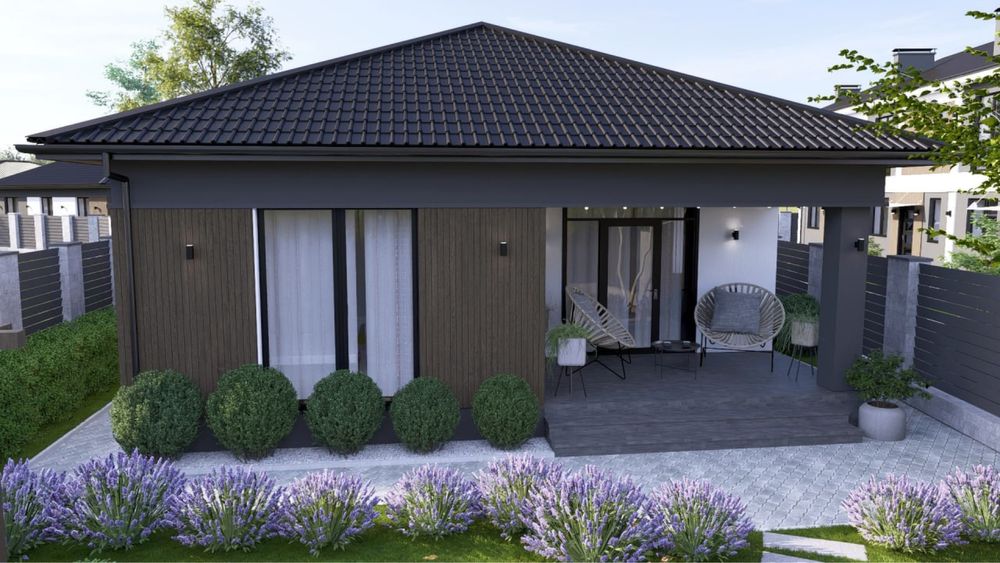 Будинок з гаражем неподалік озера