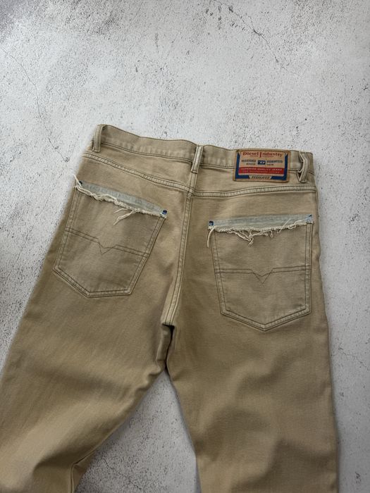 Джинси Diesel Distressed Beige Jeans Pants