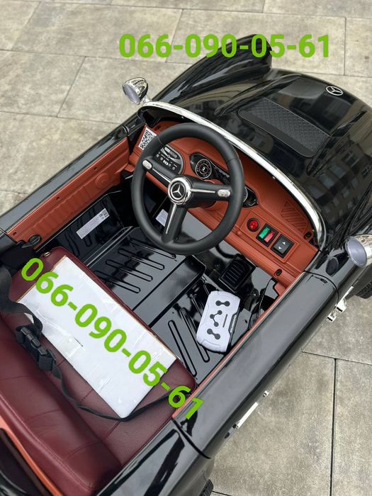 Детский электромобиль Мерседес Ретро на 4 мотора дитячий електромобіль