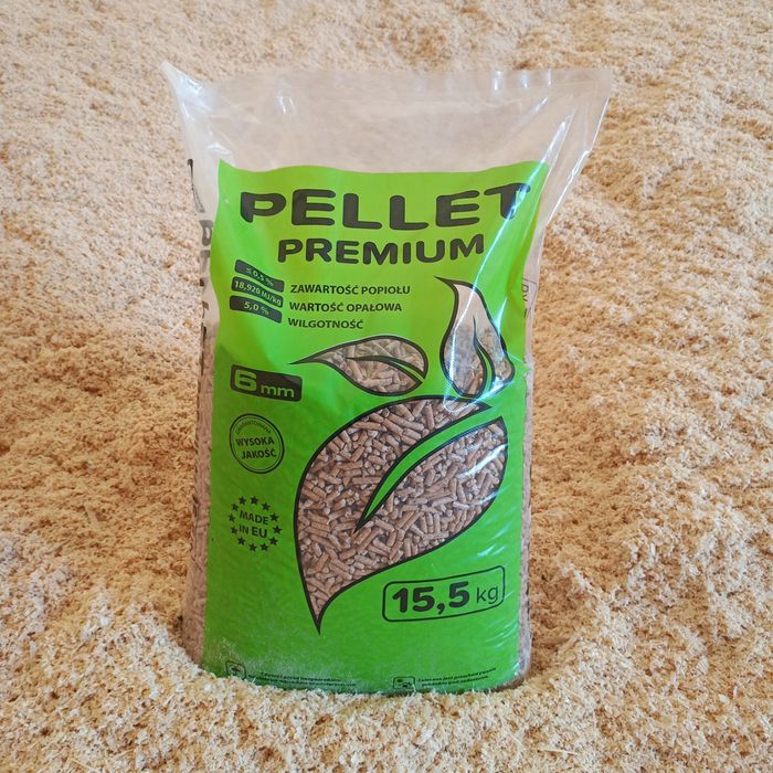 Pellet Premium drzewny A1 A2 big bag   6mm Bukowo Sosnowy 18,92 kj .
