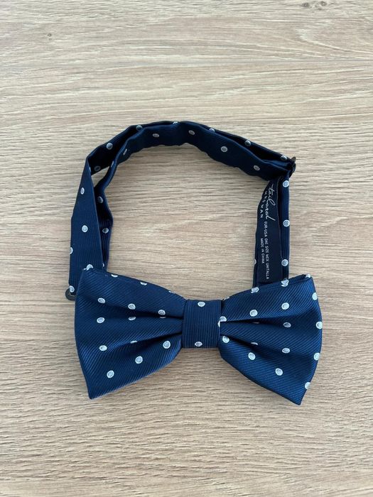 Granatowa elegancka muszka męska