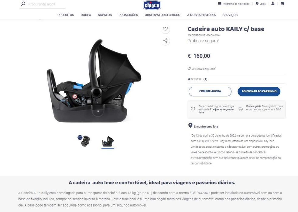 Carrinho Auto Chicco