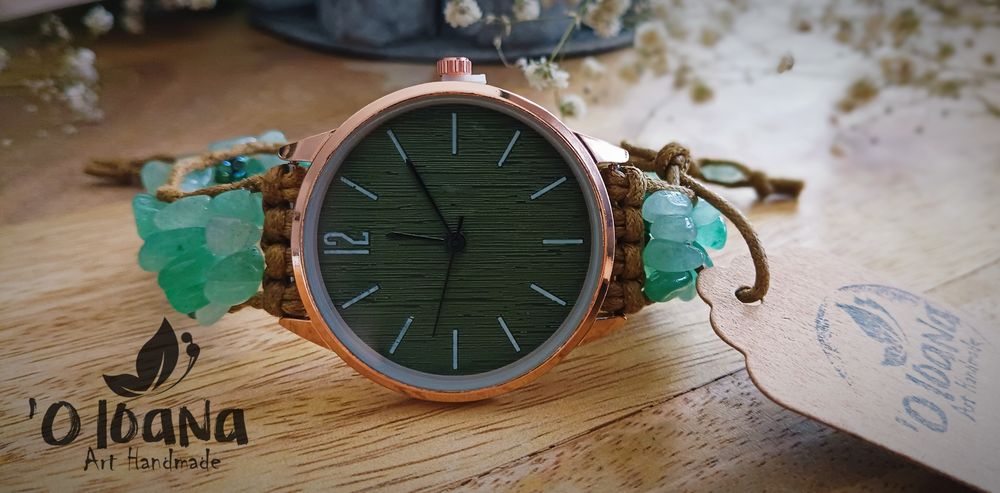 Zegarek handmade awenturyn