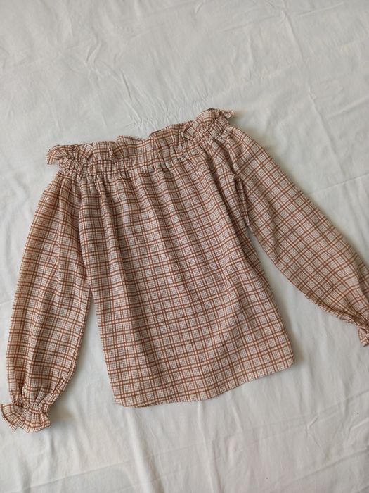 Bluzka z długimi rękawami i ściągaczem