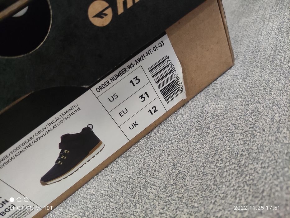 Buty zimowe kozaki ocieplane Hi-Tec trekingowe granatowe 31