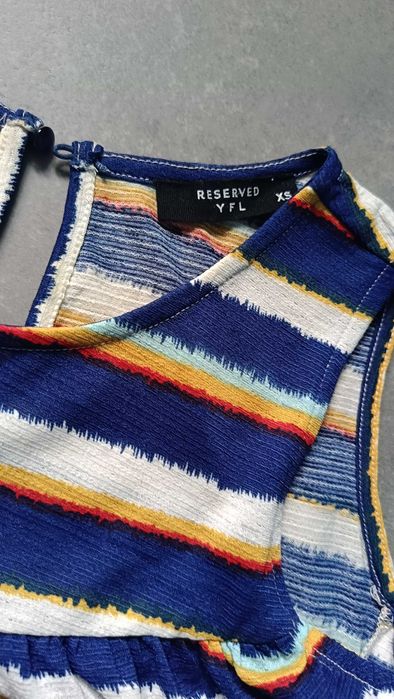 Bluzka w paski hiszpanka Reserved Xs