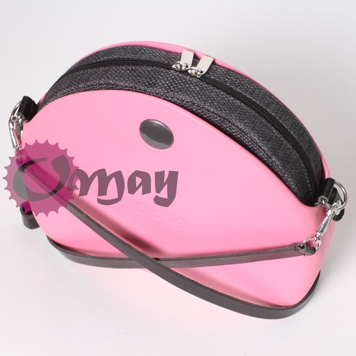 Grafitowy organizer do OBAG MOON LIGHT struktura 2 kieszenie OMAY