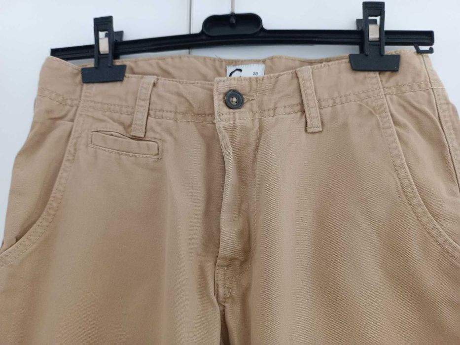 Beżowe bawełniane spodnie