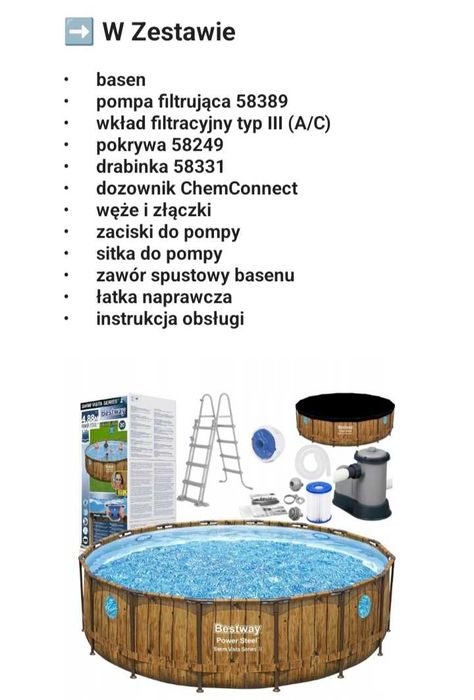 Nowy basen ogrodowy