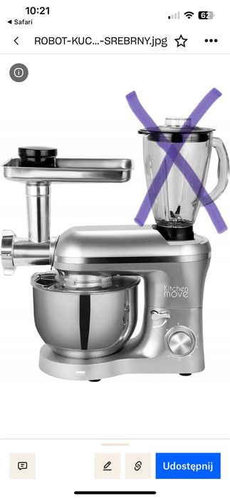 Robot planetarny wielofunkcyjny, Maszynka do mięsa 1400w KITCHEN spn10