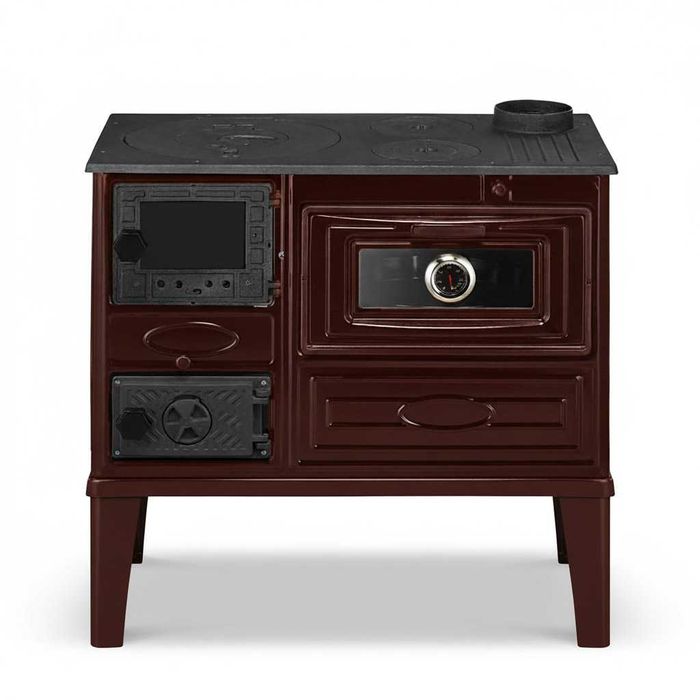 Піч-кухня DUVAL EK-4010 «євро буржуйка» з духовкою 6Квт.+ПОДРУНОК