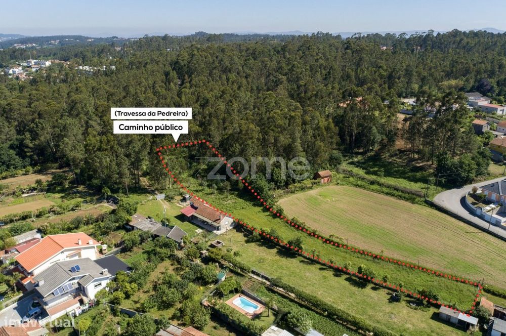 Terreno urbano em Caldas de São Jorge - Área de 3.462 m2