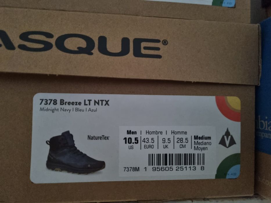 Оригінальні черевики зимові VASQUE 7378 Breeze LT NTX синій,термо