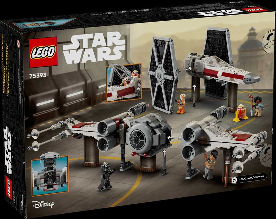 Lego 75393 Star Wars Combinação de TIE Fighter e X-Wing NOVO SELADO