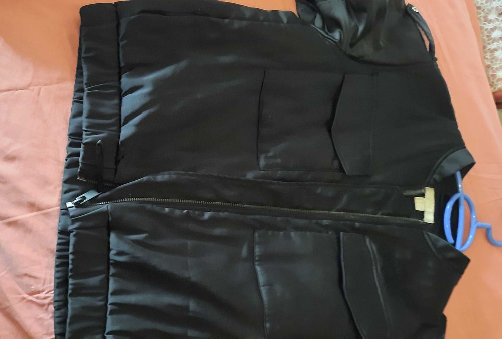 Casaco preto Senhora da H& M ,  tecido suave