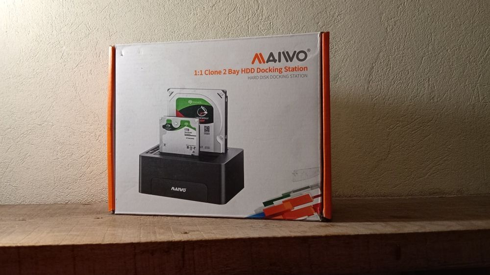 Док-станція Maiwo клонувальник для двох HDD 2.5"/3.5" SATA/SSD - USB3.0 (K3082Н)