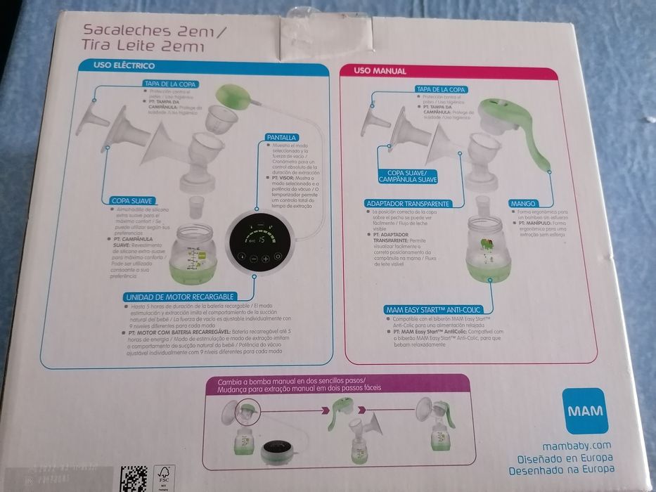 Bomba de amamentação 2x1 da MAM