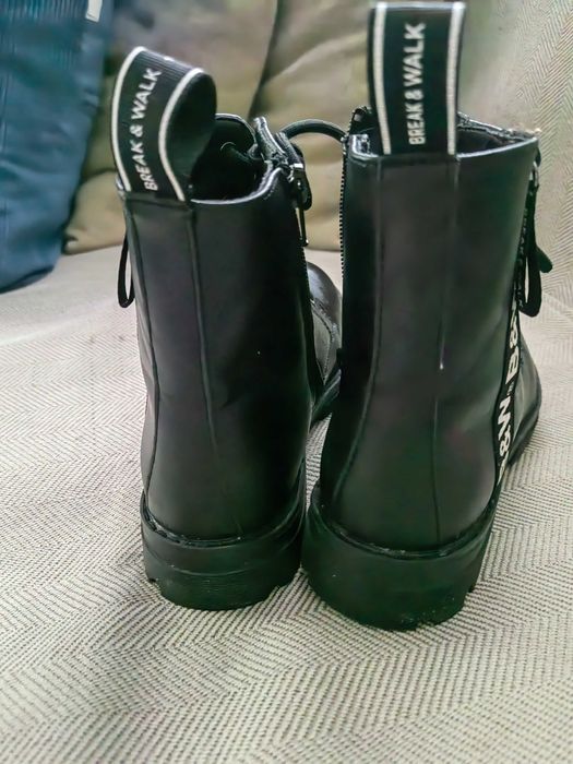 Botas estilo militar B&W para criança