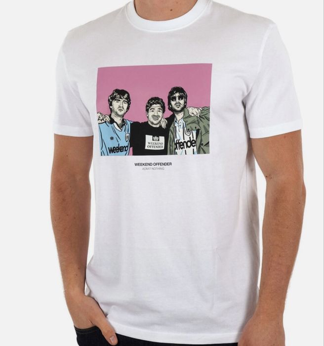Мужские футбокли Weekend Offender Casual Ultras черная белая ультрас
