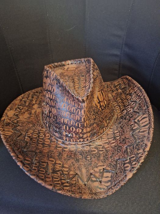 Kapelusz kowbojski że skóry