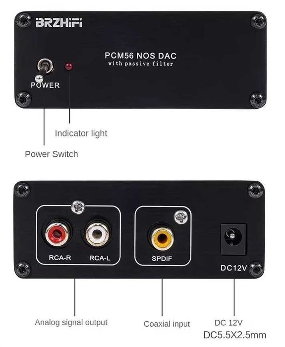 Мультибитный ЦАП DAC BRZHIFI PCM56 Цифро-аналоговый преобразователь +