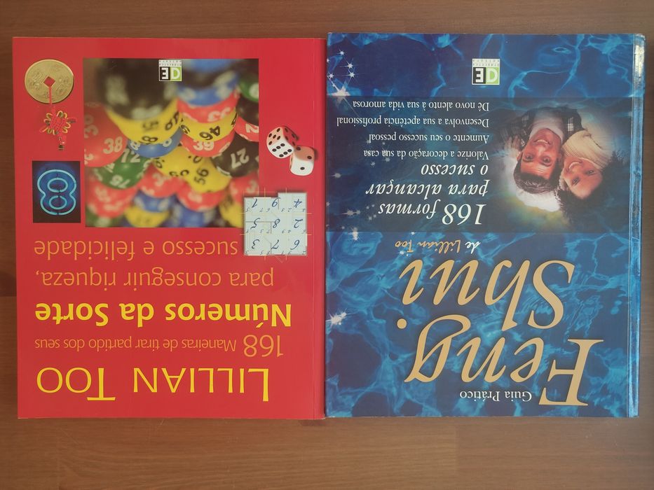 Livros de yoga, meditação, e feng shui