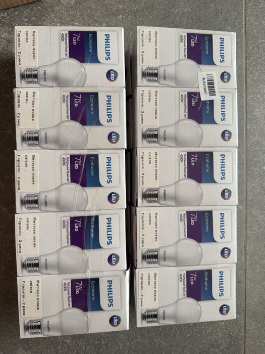 LED лампа PHILIPS Ecohome LED Bulb А60 7W E27 6500K 220-240