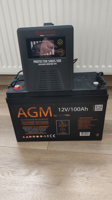 Аварійне джерело живлення 500w 12V+AGM АКБ 100ah для систем опалення.
