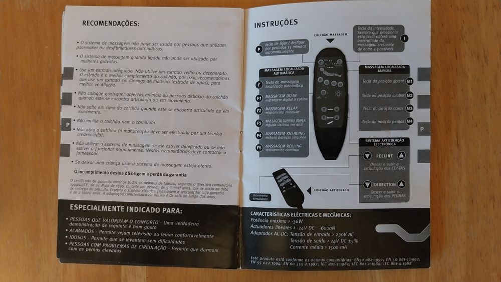 Cadeirão articulado com comando
