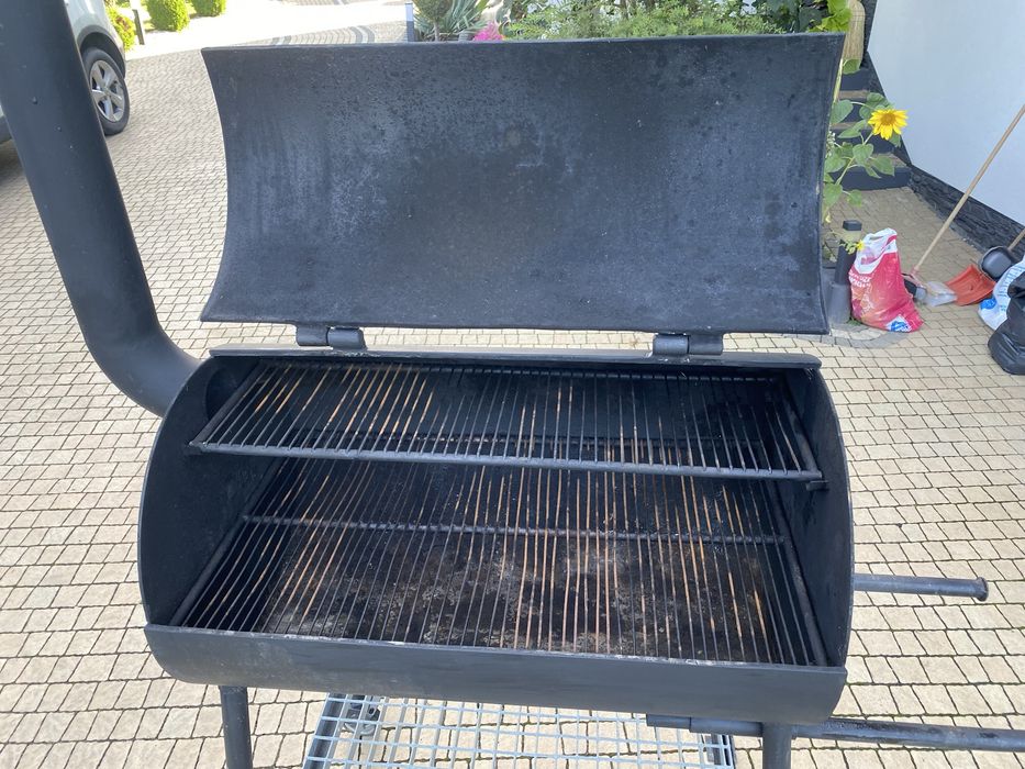 Grill węglowy stalowy solidny