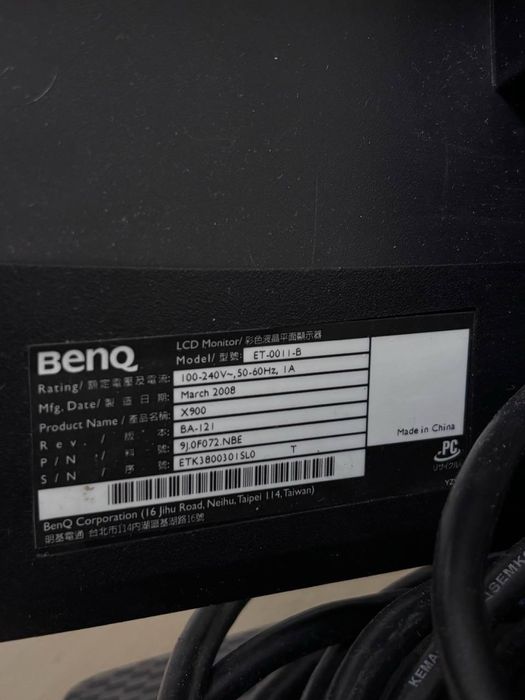 Монітор BenQ X900 ET-0011-B 2008р. з технологією Senseye+Game