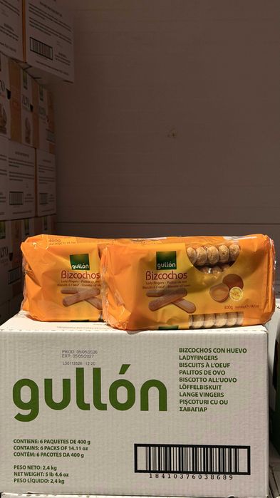 Печиво Gullon Savoiardi Bizcocho савоярді для тірамісу 400 г (гурт/опт)