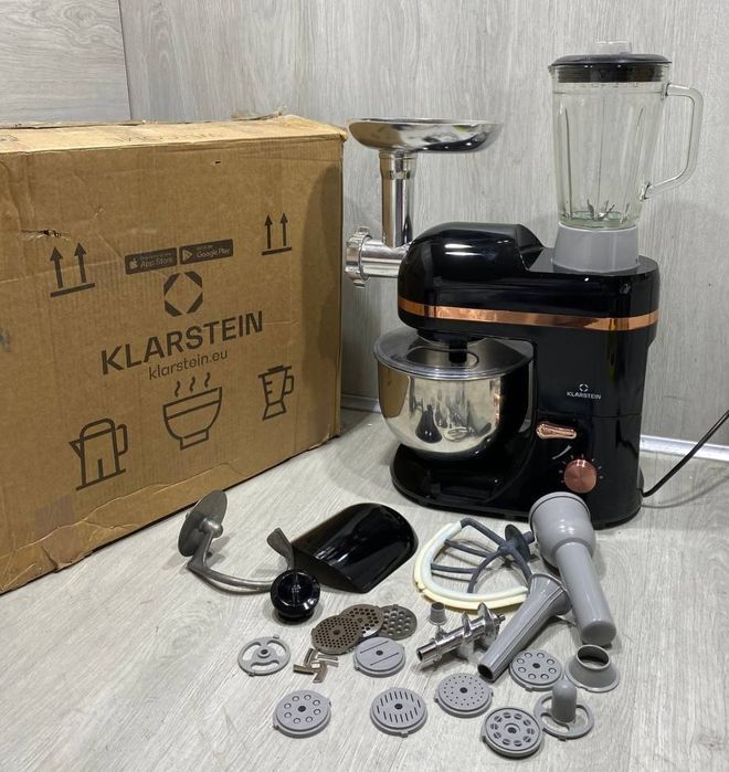 Тістоміс Klarstein з Німеччини 1800w / планетарний міксер / блендер / мясорубка / комбайн / тестомес / планетарный миксер с Германии