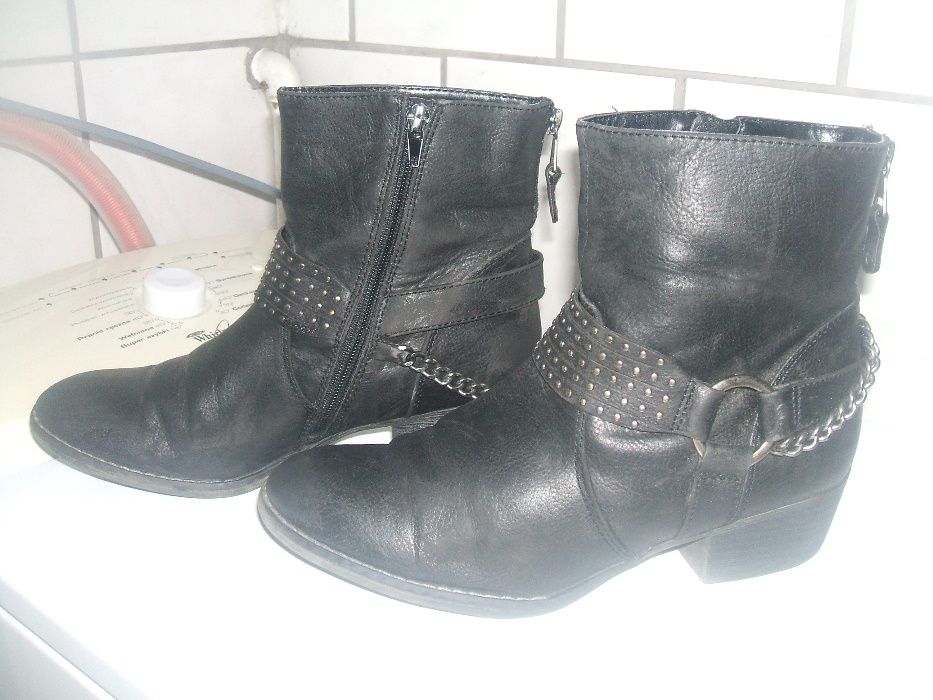 buty kowbojki damskie skórzane 38 .wkładka23,5cm