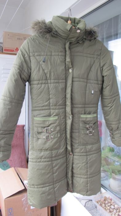 Пуховик фірмовий підлітковий, плащ розмір 158
