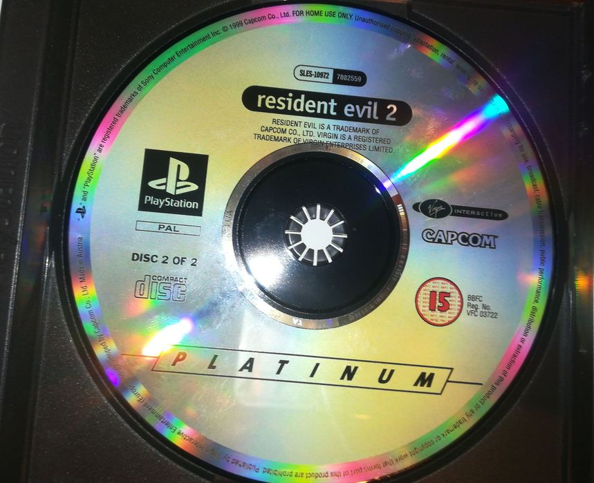 Resident Evil 2 cd Claire Psx Ps2 Ps3 PlayStation Ang