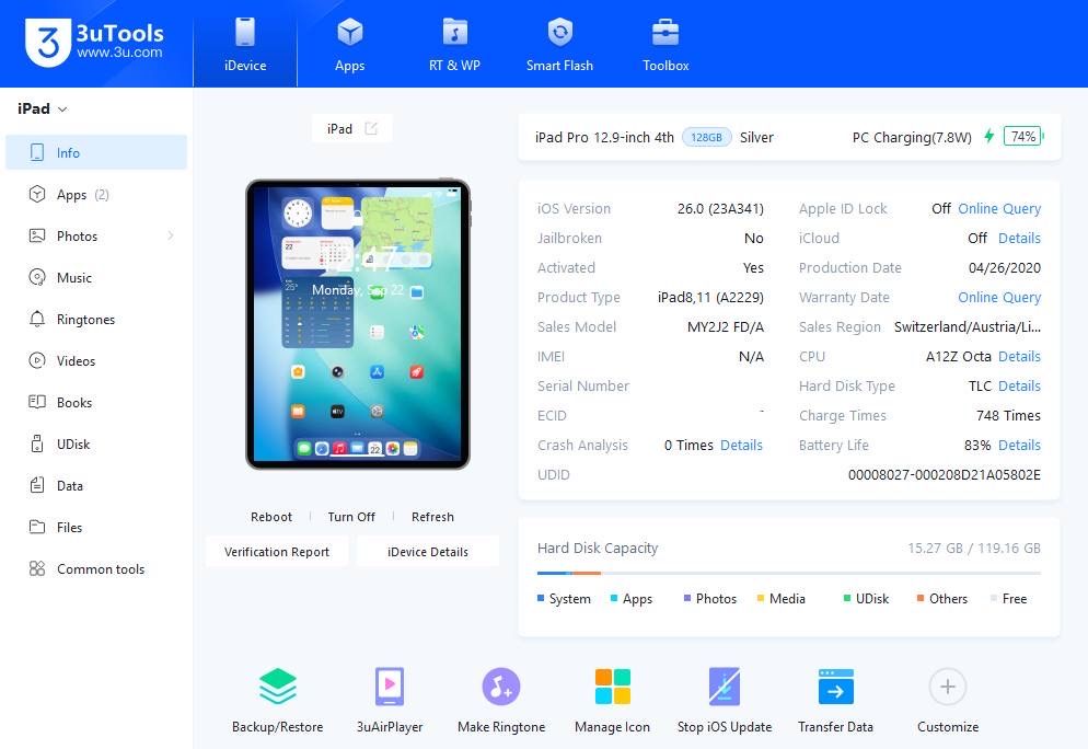 iPad Pro 12.9 gen 4 128gb