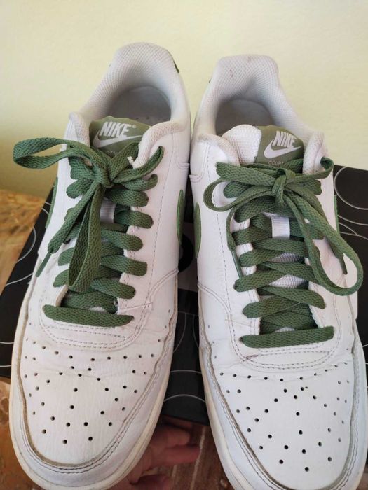 Кросівки чоловічі nike court vision білі шкіряні 42,5 устілка 27см