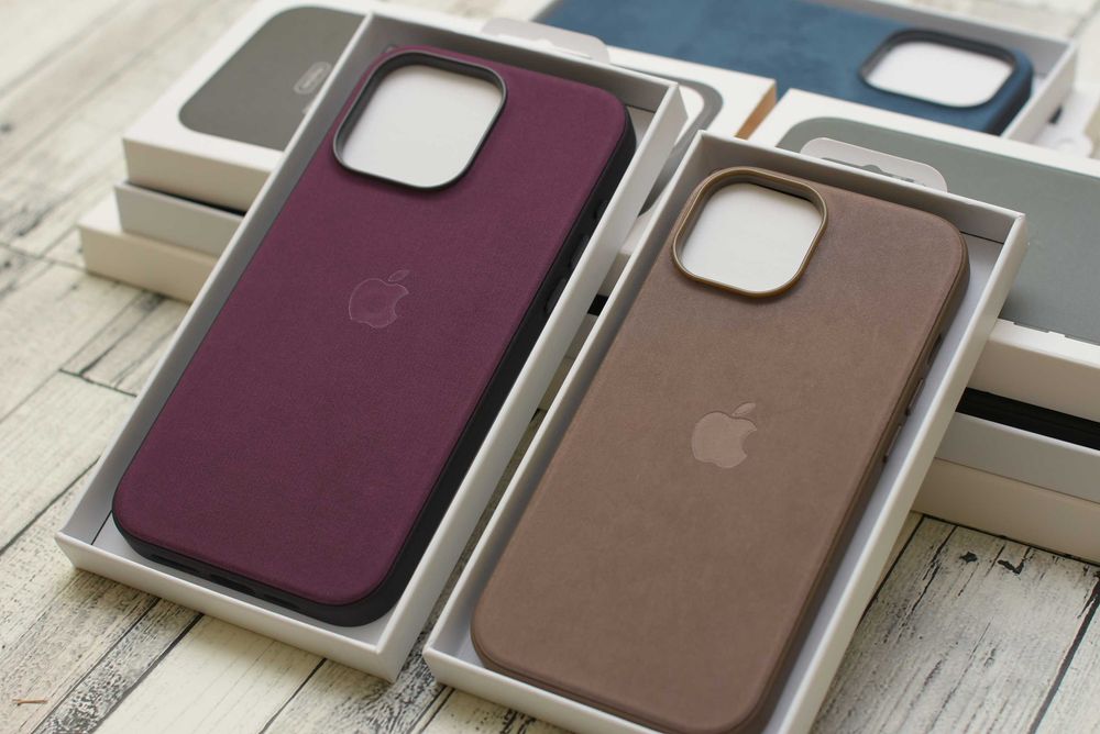 Оригинальный чехол iphone 15 серия pro max FineWoven