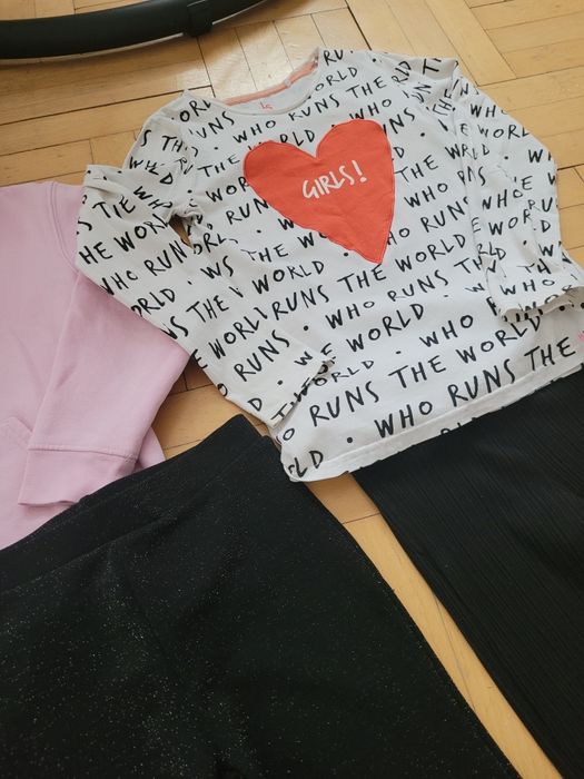 Zestaw ubran paka dla dziewczynki 134