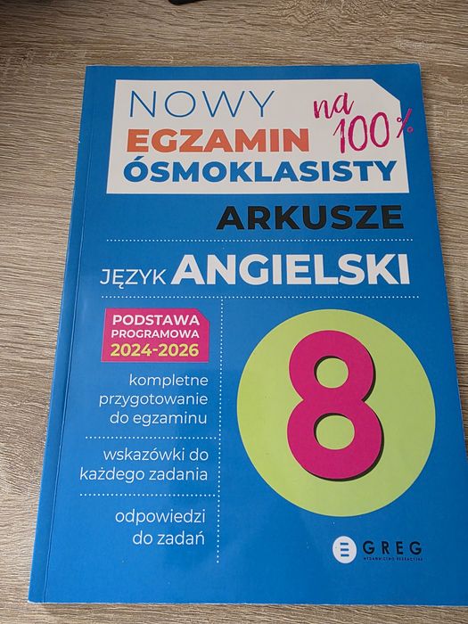 Nowy Egzamin Ósmoklasisty. Język angielski. Arkusze