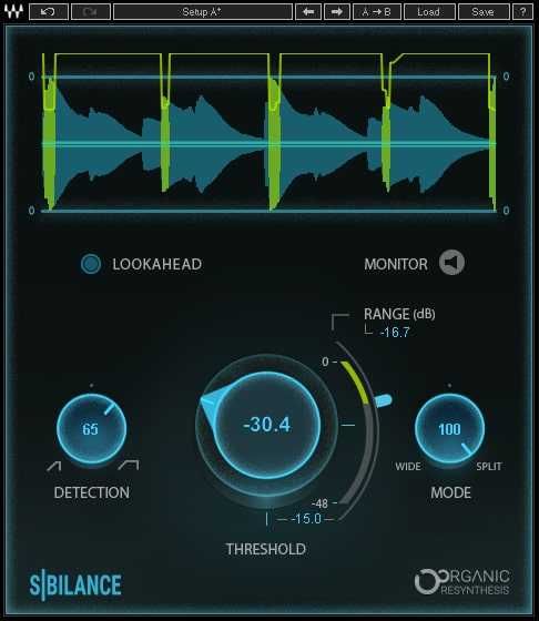 WAVES Sibilance VST3, AAX dla Cubase, Pro Tools, Bitwig, FL