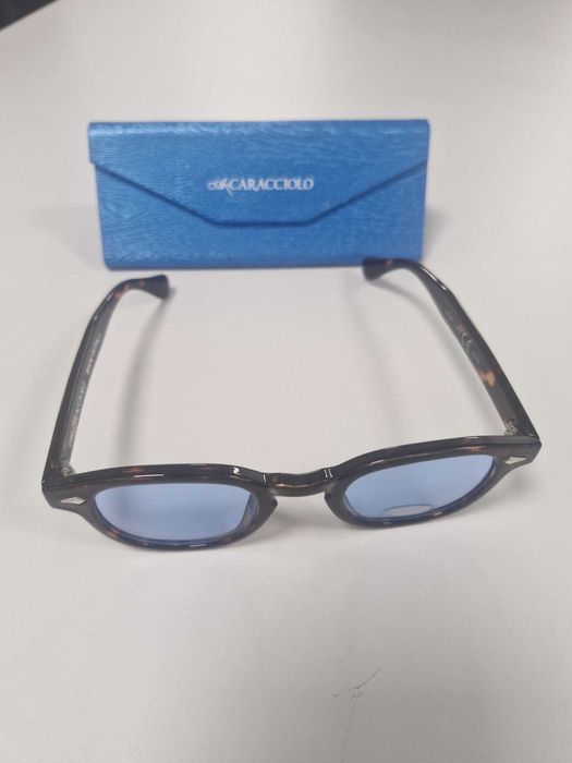 Óculos Sol Caracciolo - Castanhos lentes azuis