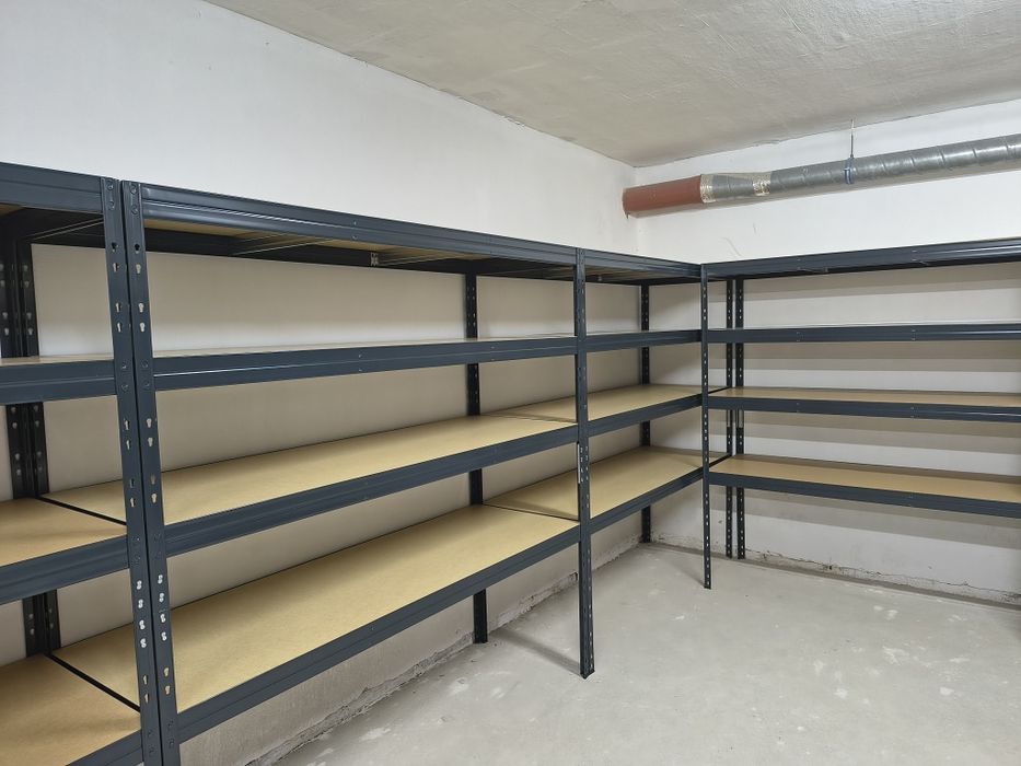 Regał Magazynowy, Zatrzaskowy Nit-klick 180x150x60 cm 4P/400 kg Grafit