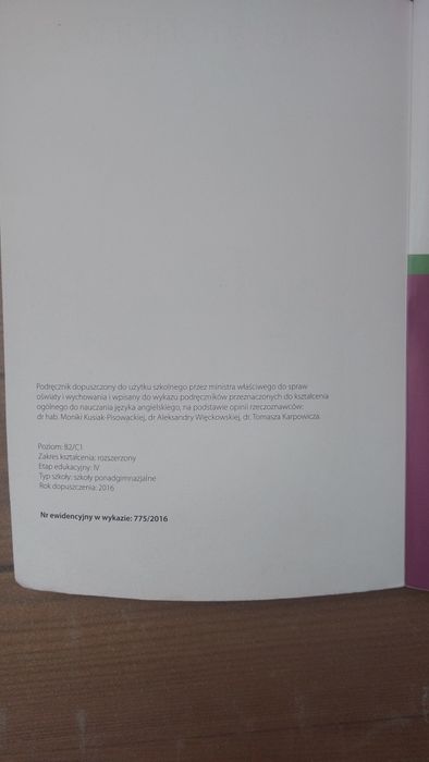 Reperytorium poziom rozszerzony angielski