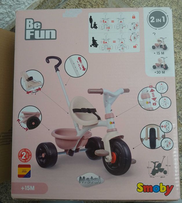 Triciclo Smoby be fun 2 em 1
